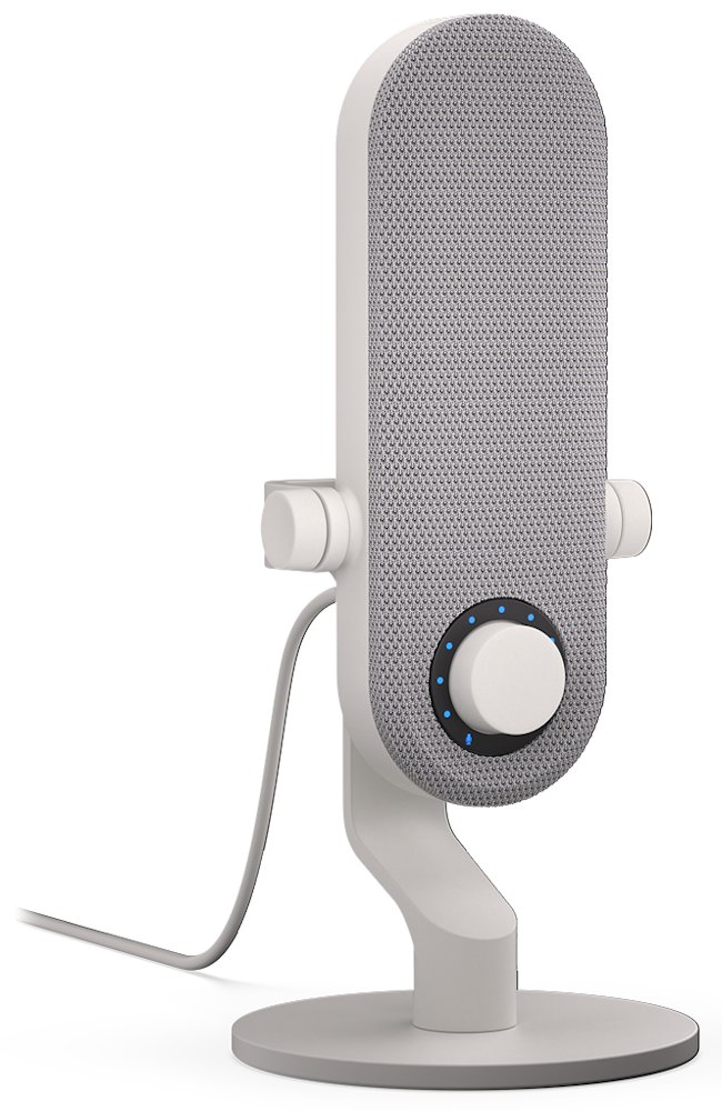 Krux mikrofon Pin / stolní mikrofon / 3,5mm jack / USB-C / bílý KRXC019
