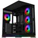 Krux skříň Atron / ATX / 4x120 mm PWM ARGB fan / USB 2.0 / USB 3.0 / USB-C / panoramatická / černá KRXD017