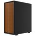 Krux skříň Heliora / ATX / 120mm fan / USB3.0 / USB-C / zaoblená / dřevěný design panelu / černá KRXD019