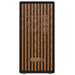 Krux skříň Heliora / ATX / 120mm fan / USB3.0 / USB-C / zaoblená / dřevěný design panelu / černá KRXD019