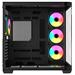 Krux skříň Tano ATX / 4x120 mm PWM ARGB fan / 2xUSB 3.0 / USB-C / panoramatická zaoblená/ černá KRXD015