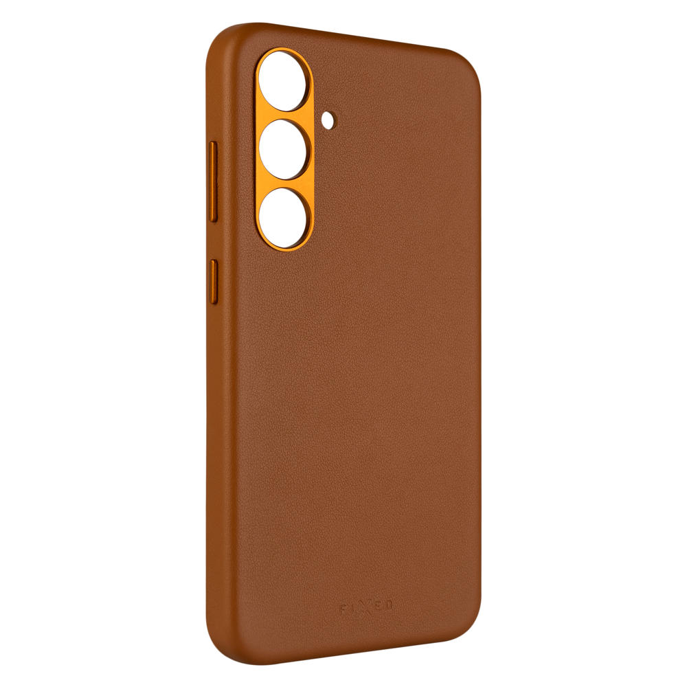 Kryt FIXED MagLeather MagSafe Galaxy S24+, hnědý