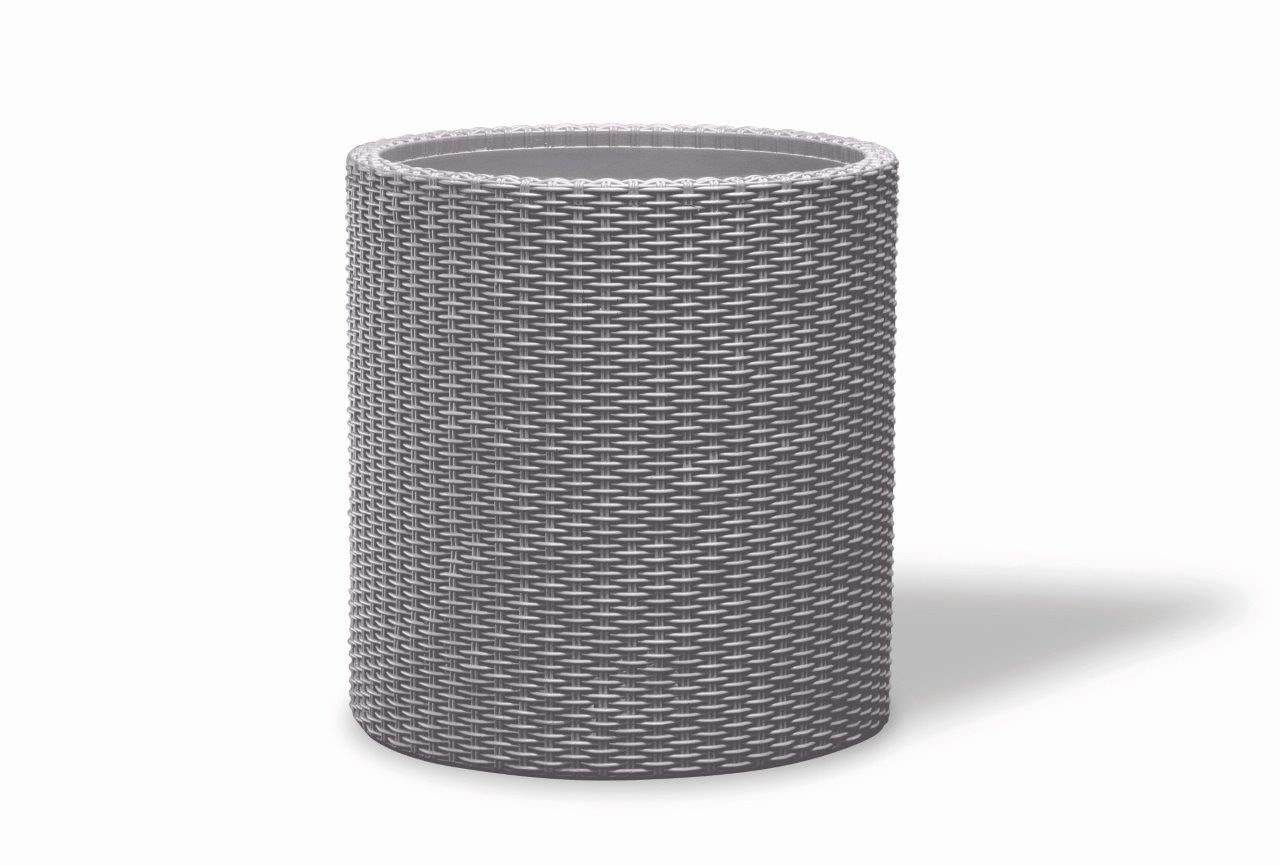 Kvetináč Keter Cylinder M Silver Grey 224150