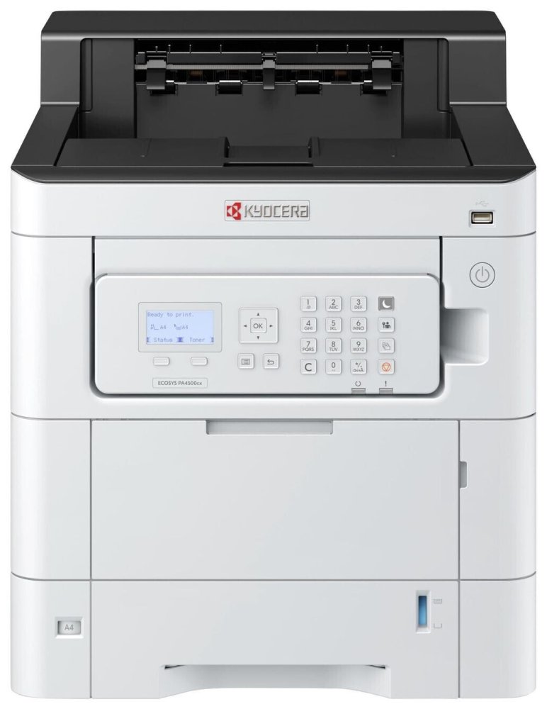 Kyocera ECOSYS PA4500cx/ barevná /A4/ 45ppm/ 1200x1200 dpi/1GB RAM/ PCL + PS3/Duplex/ USB/ LAN/Displej