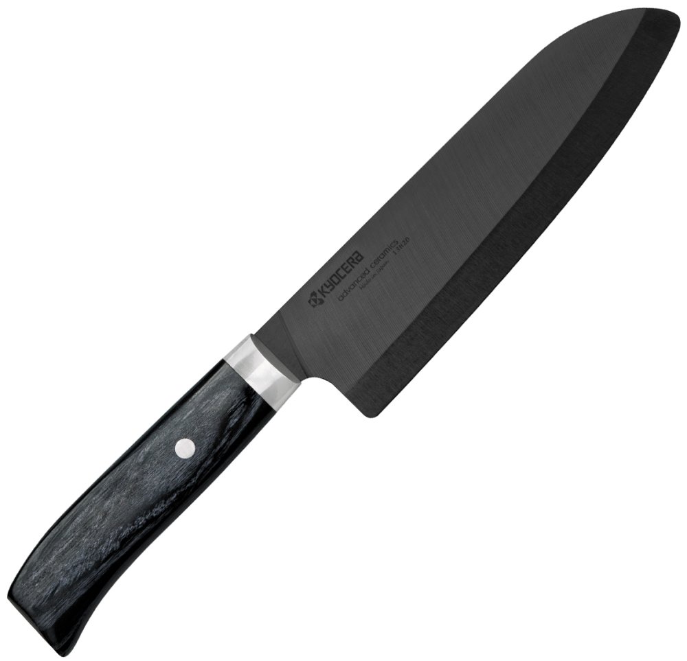 Kyocera Kuchařský nůž Santoku 16 cm s dřevěnou rukojetí JPN-160NBK