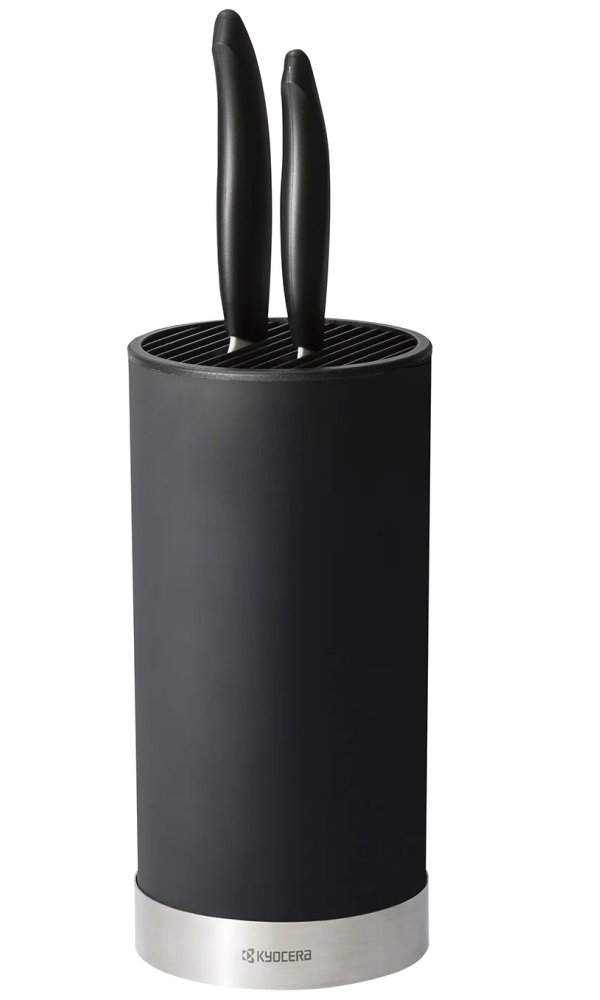 Kyocera Kulatý blok na nože černý + 2 nože KB-RD BK 2KN EU