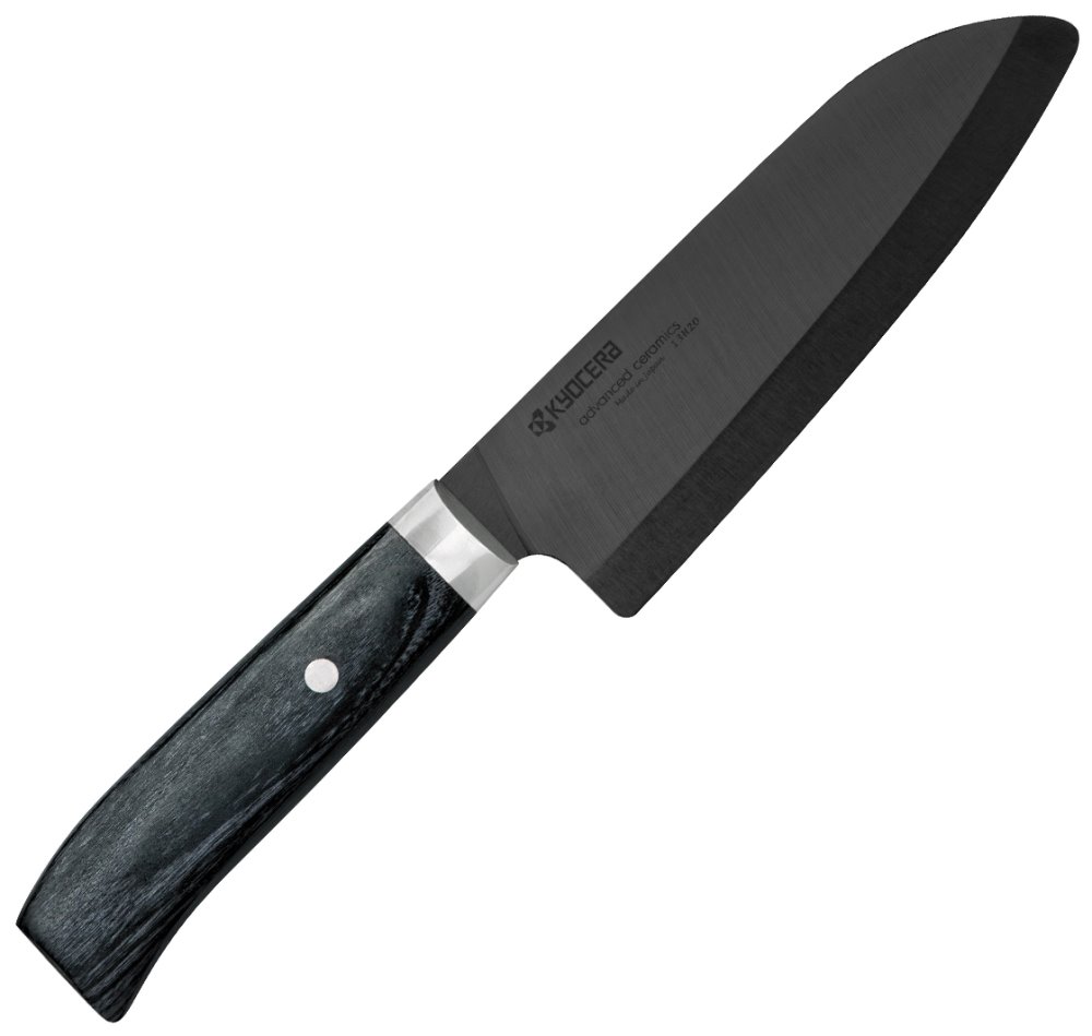 Kyocera Nůž Santoku 14 cm s dřevěnou rukojetí JPN-140NBK