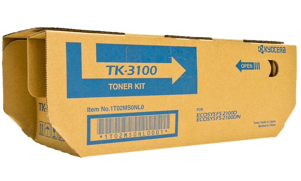 Kyocera originál toner TK3100, black, 12500str., 1T02MS0NL0, Kyocera FS-2100D, DN, obsahuje odp. ná