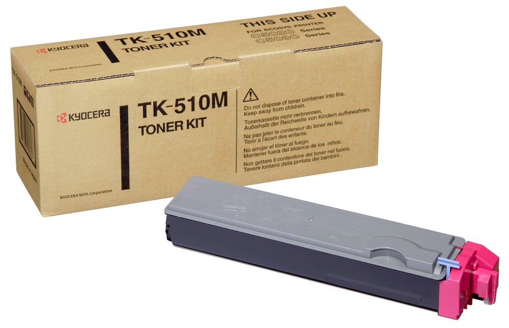 Kyocera originál toner TK510M, magenta, 8000str., 1T02F3BEU0, Kyocera FS-C5020N
