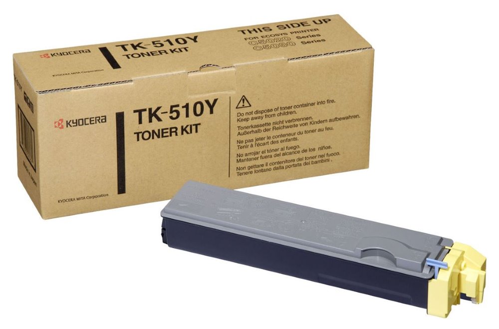 Kyocera originál toner TK510Y, yellow, 8000str., 1T02F3AEU0, Kyocera FS-C5020N