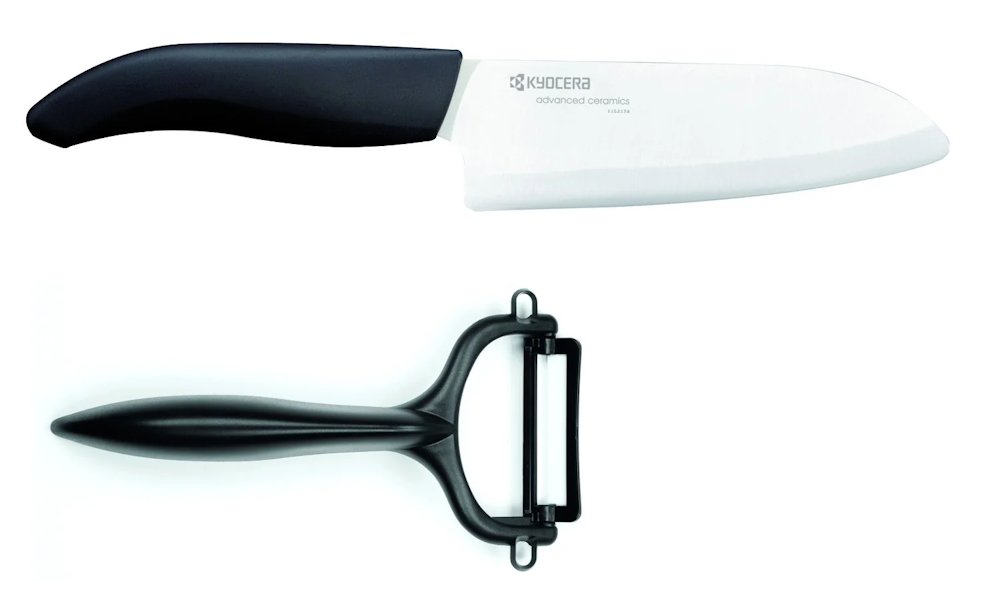 Kyocera Sada na krájení a loupání FK140WH CP10BKS Cut & Peel Set Black - Bliste