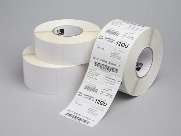 Label. Polyester, 76x25mm; Thermal Transfer, Z-Ultimate 3000T White, Permanent Adhesive, 25mm Core 880255-025D