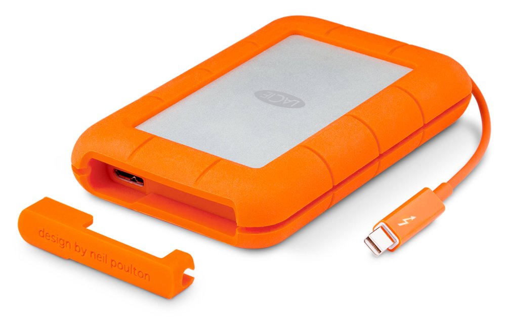 LaCie Rugged ThunderBolt 3 2TB HDD / Externí / 2,5" / ThunderBolt 3 a USB 3.0 / odolný STEV2000400