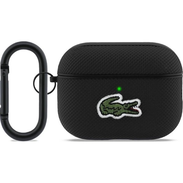Lacoste Petit Pique Croc Logo Patch Púzdro pre AirPods 3 Pro čierne 57983128166