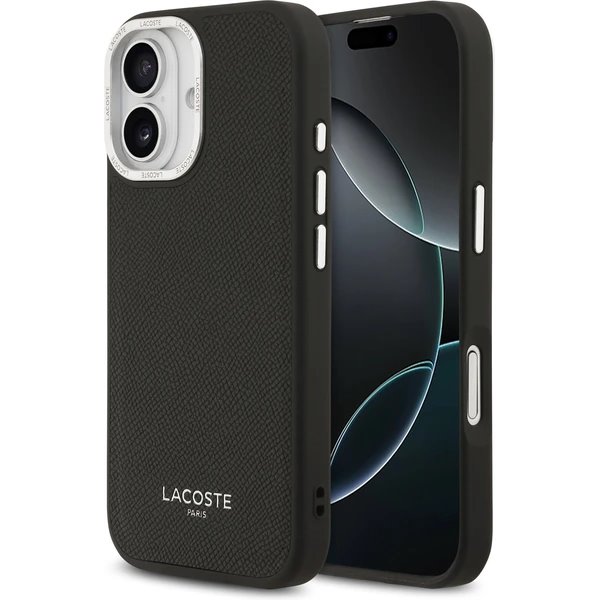 Lacoste PU Leather Champs Elysees MagSafe kryt iPhone 17 čierny 57983127645
