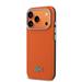 Lacoste PVC Petit Pique Semi Wrap MagSafe pre iPhone 17 Pro oranžový 57983130079