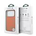Lacoste PVC Petit Pique Semi Wrap MagSafe pre iPhone 17 Pro oranžový 57983130079