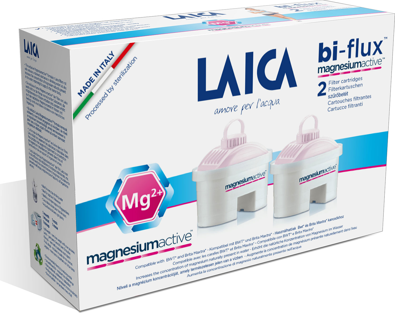 Laica G2M Bi-Flux Cartridge Magnesiumactive 2ks LAI G2M