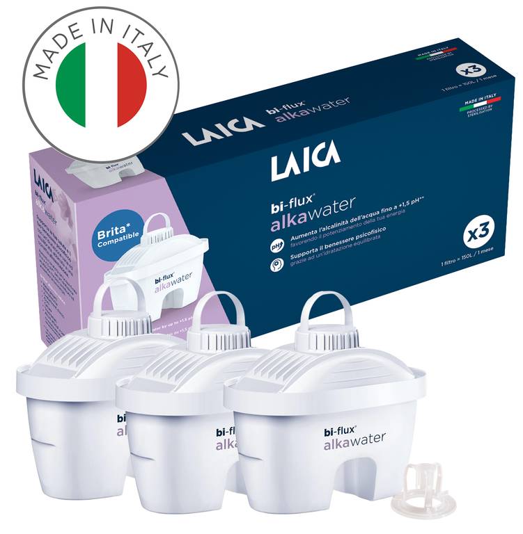 Laica K3M Bi-Flux filtračná patróna zvyšujúca pH vody (od 8 do 9,5), 3ks 8013240708904