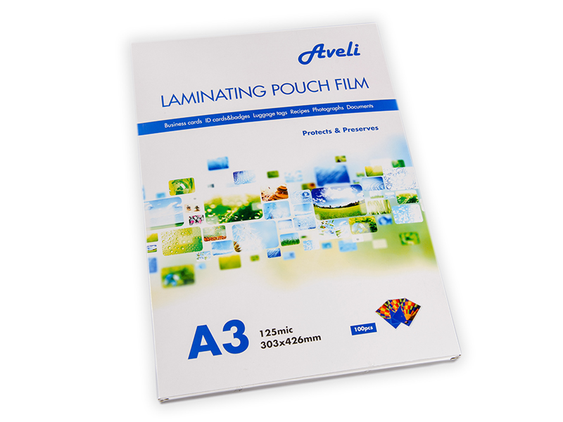 Laminovací fólie AVELI A3/250 mic (2x125), lesklé XRT-00024