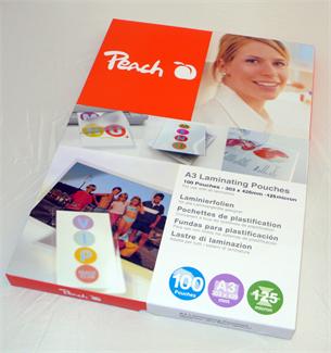 Laminovacia fólia Peach PP525-01 lesklé 100ks A3, 125mic 0010314