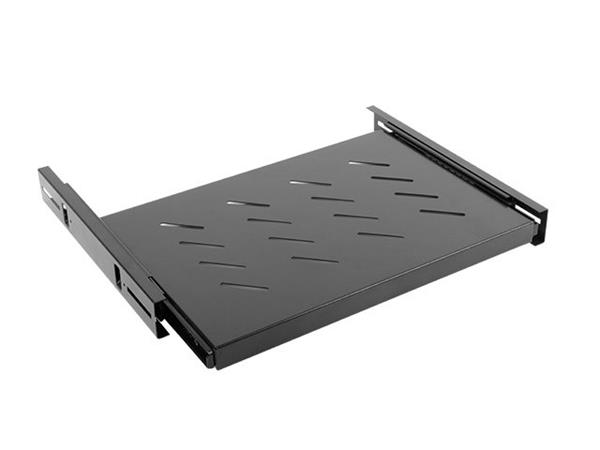LANBERG 19"19" SLIDING SHELF 1U/465X347MM MAX LOAD CAPACITY UP TO 60KG BLACK AK-1006-B