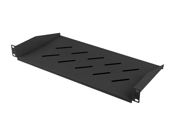 Lanberg 19" PEVNÁ POLICE 1U/483X220MM MAX. NOSNOST DO 25 KG ČERNÁ AK-1014-B