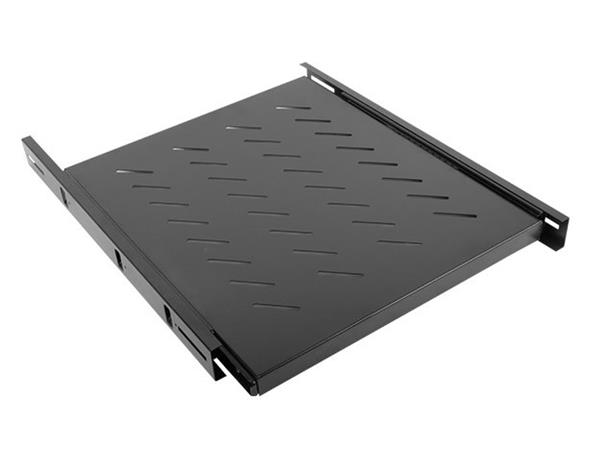 LANBERG 19" POSUVNÁ POLICE 1U/463X550MM MAX. NOSNOST DO 60 KG ČERNÁ AK-1007-B