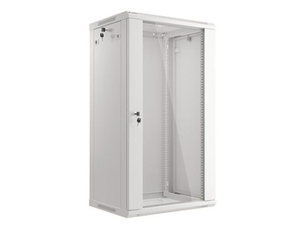 LANBERG 19" RACKOVÁ SKŘÍŇ PRO MONTÁŽ NA STĚNU 22U/600X450 (v rozloženém stavu) ŠEDÁ V2 WF01-6422-10S