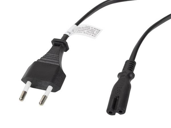 LANBERG CEE 7/16 na IEC 320 C7 EURO (RADIO) POWER CORD 3M černý