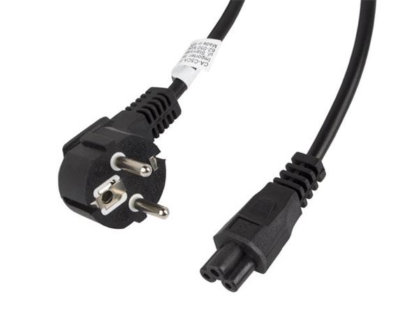 LANBERG CEE 7/7 (MICKEY) na IEC 320 C5 POWER CORD 3M VDE černý CA-C5CA-11CC-003-BK