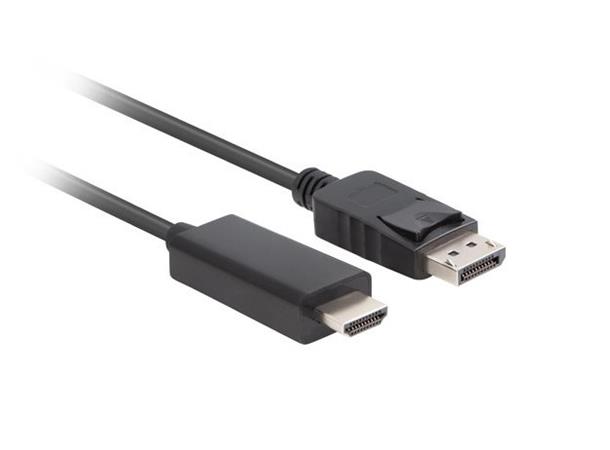 LANBERG DISPLAYPORT(M) V1.1 ->HDMI(M) KABEL 1,8M ČERNÝ CA-DPHD-11CC-0018-BK