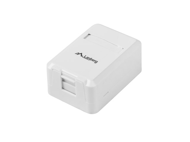 Lanberg EMPTY SURFACE-MOUNT BOX FOR KEYSTONE 1-PORT
