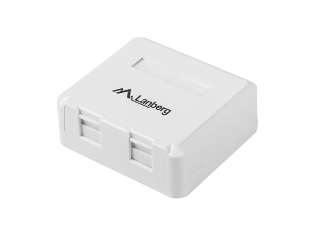 Lanberg EMPTY SURFACE-MOUNT BOX FOR KEYSTONE 2-PORT
