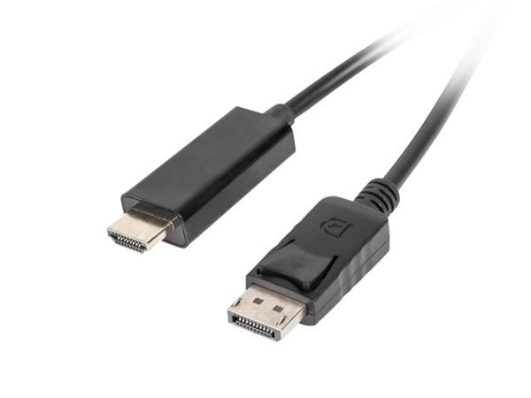 LANBERG HDMI(M)->DVI-D(M)(24+1) CABLE 1.8M BLACK DUAL LINK WITH GOLD-PLATED 4K CONNECTORS CA-DPHD-10CC-0030-BK