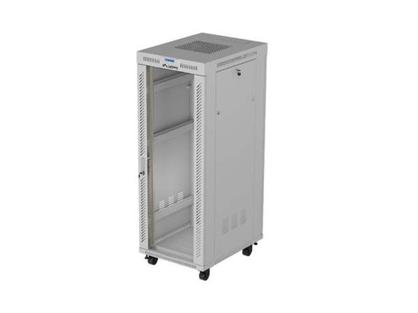 LANBERG INSTALAČNÍ RACK 19" 32U 600X800 ŠEDÉ SKLENĚNÉ DVEŘE LCD (FLAT PACK) V2 FF01-6832-12SL