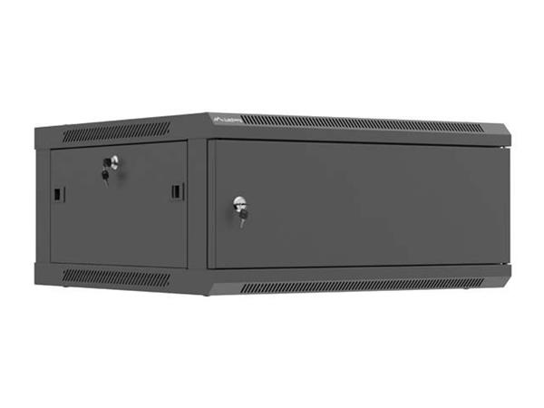 LANBERG INSTALAČNÍ SKŘÍŇ 19" 4U 600X600 ČERNÉ KOVOVÉ DVEŘE (PLOCHÉ BALENÍ) WF01-6604-00B