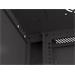 LANBERG Nástěnná jednodílná skříň 19", 4U/600x450, (v rozloženém stavu), perforované dveře, černá (RAL9004 WF01-6404-23B