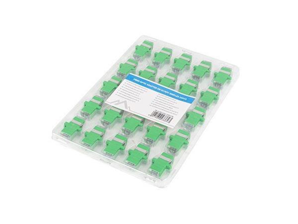 LANBERG OPTICKÝ ADAPTÉR SM SC/APC SIMPLEX PRŮHLEDNÝ UZÁVĚR 25 KS FA-SCAP-SS01-2501-TR