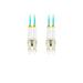LANBERG optický patch cord MM LC/UPC-LC/UPC duplex 1m LSZH OM3 50/125 průměr 3mm, barva cyan FO-LULU-MD31-0010-TQ