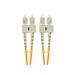 LANBERG optický patch cord MM SC/UPC-SC/UPC duplex 5m LSZH OM2 50/125 průměr 3mm, barva oranžová FO-SUSU-MD21-0050-OG