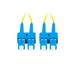 LANBERG optický patch cord SM SC/UPC-SC/UPC duplex 2m LSZH G657A1 průměr 3mm, barva žlutá FO-SUSU-SD11-0020-YE