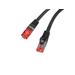 LANBERG Patch kabel CAT.6 FTP LSZH CU 10M černý Fluke Passed PCF6-10CU-1000-BK