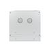 Lanberg RACK CABINET 19" DOUBLE-SECTION WALL-MOUNT 6U/600X600 (FLAT PACK) GREY WF02-6606-10S