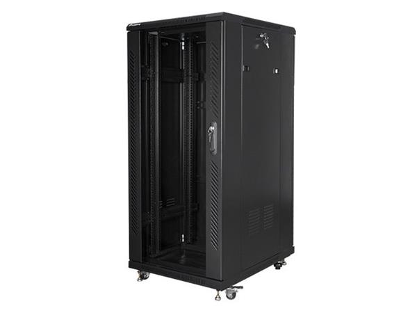 LANBERG RACK CABINET 19" FREE-STANDING 27U/600X800 (FLAT PACK) BLACK FF01-6827-12B