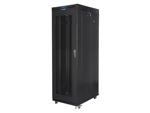 LANBERG RACK CABINET 19" FREE-STANDING 37U/800X1000 LCD WITH MESH DOOR BLACK (FLAT PACK) FF01-8037-23BL