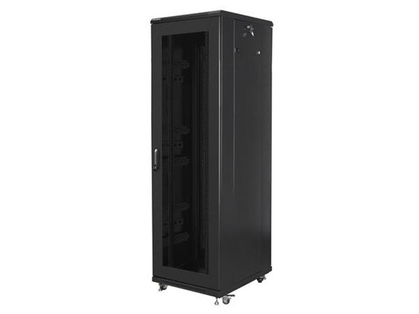 LANBERG RACK CABINET 19" FREE-STANDING 42U/600X800 (FLAT PACK) WITH MESH DOOR BLACK FF01-6842-23B