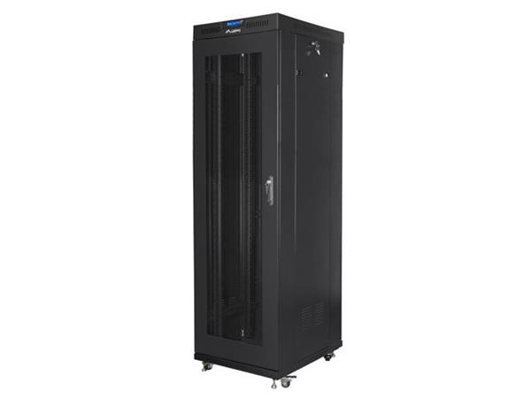 LANBERG RACK CABINET 19" FREE-STANDING 42U/600X800 (FLAT PACK) WITH MESH DOOR LCD BLACK FF01-6842-23BL