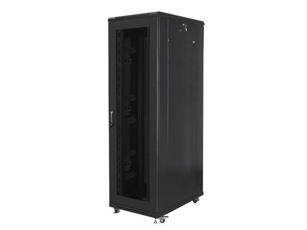 LANBERG RACK CABINET 19" FREE-STANDING 42U/800X1000 (FLAT PACK) WITH MESH DOOR BLACK FF01-8042-23B