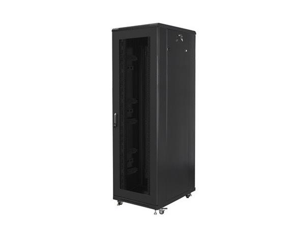 LANBERG RACK CABINET 19" FREE-STANDING 42U/800X800 (FLAT PACK) WITH MESH DOOR BLACK FF01-8842-23B